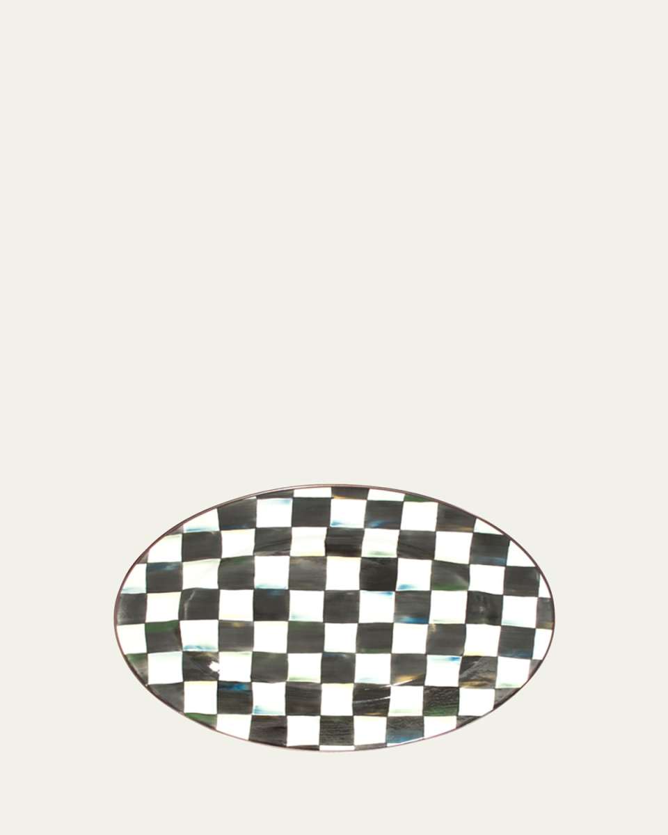 Large Courtly Check Oval Platter